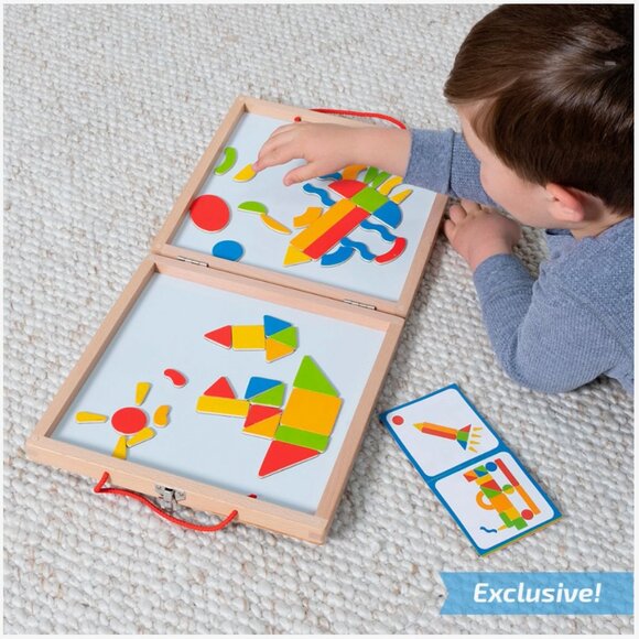 NWOT Fat Brain Toys Magnetic Creation Station (Tangram Toy) - Picture 2 of 16